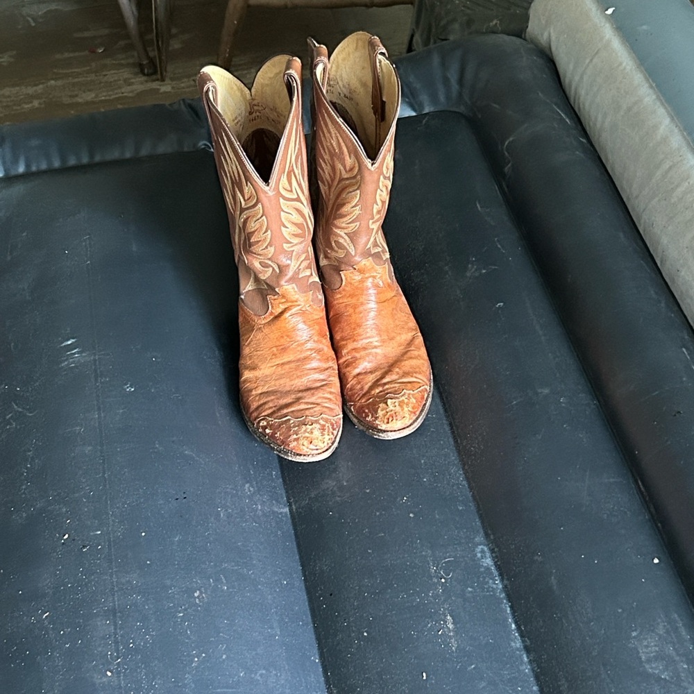 Justin Boots Brown Leather Men's Boots